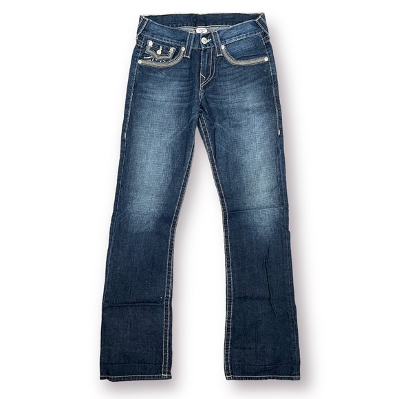 Men's True Religion Dark Wash Bootcut Jeans - Picture 2 of 10